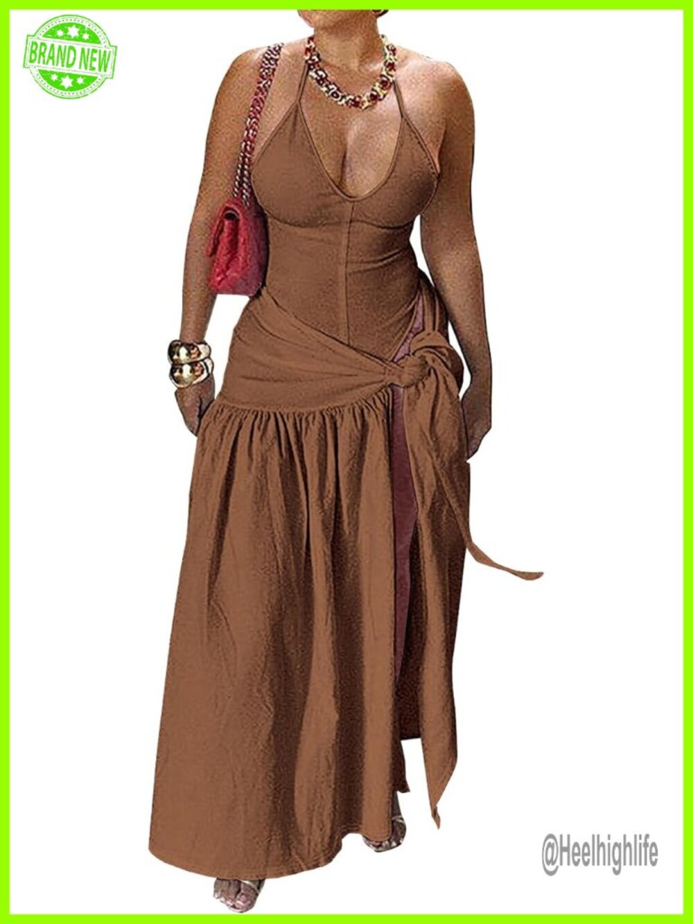 2 Piece Swimsuit Cover Up Set Bodysuit Top Maxi Skirt Beach Vacation Outfit